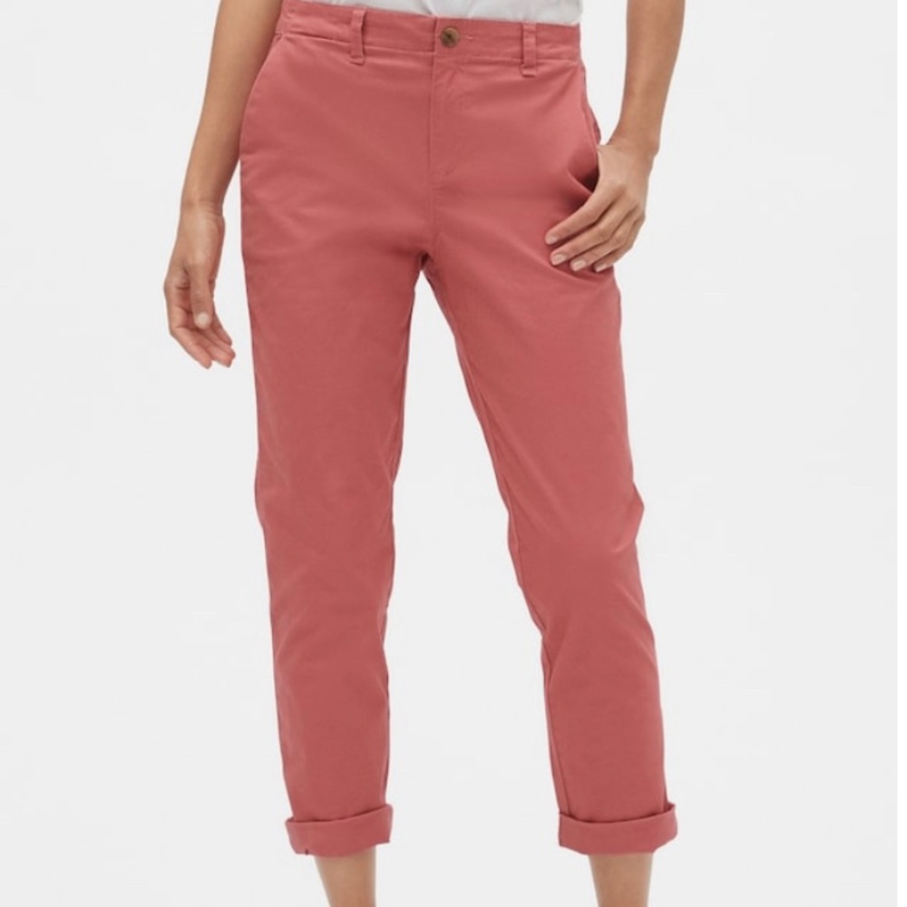 Gap Girlfriend Khaki Deep Pink City Size 4